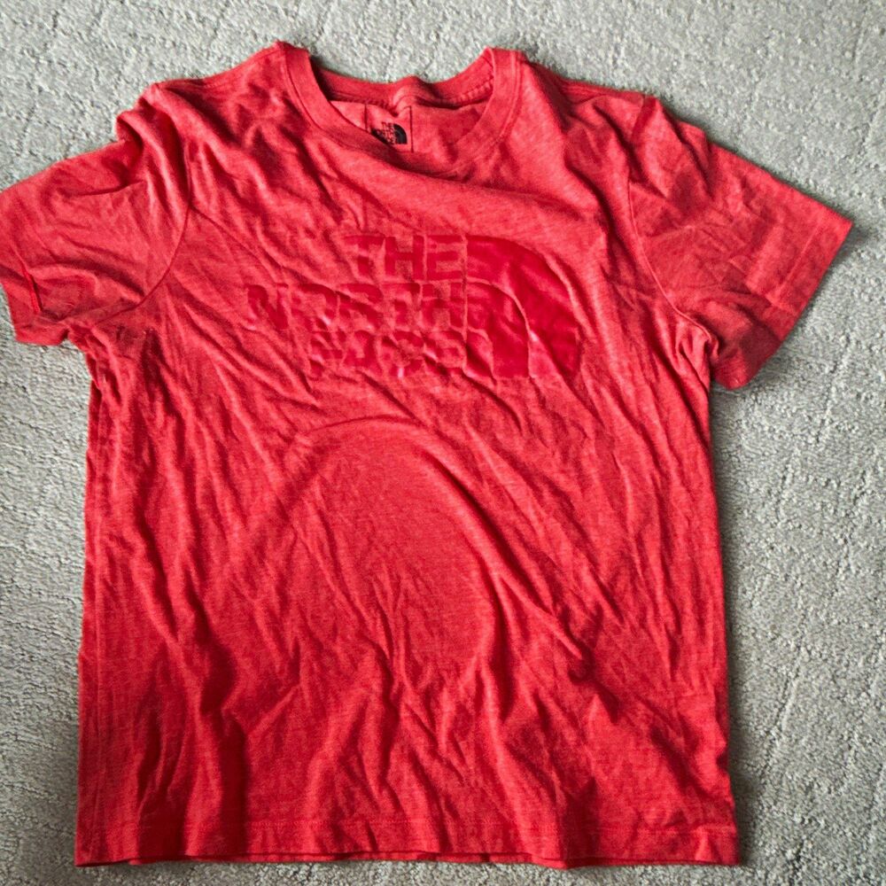 The North Face Women’s M Medium Orange Logo Graphic Crew Neck Short Sleeve Tee